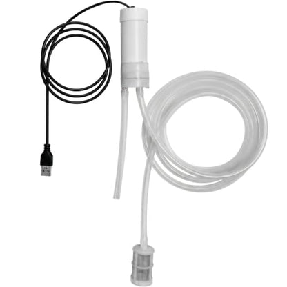 Portable Food Grade USB Electric Auto-Siphon self priming Pump for bottling Home Brew Wine,Beer,Beverages and Kombucha,DC 5v Mini water Transfer Pump Kit,2LPM No Mess Leak,6.5FT hose,Low Noise - color: White Top-Switch