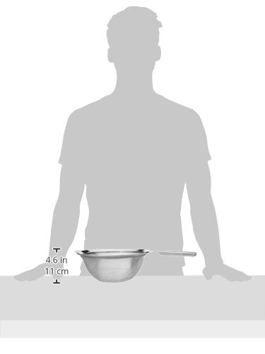 Norpro, 10" KRONA Stainless Steel Double Mesh Strainer, Silver - size: 10"