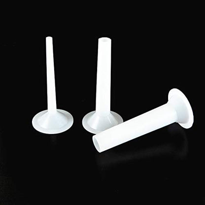 A Set of 3pcs Plastic Sausage Stuffing Tubes Manual Sausage Stuffer Funnels for Meat Grinder Funnel Attachment Kit Food Grade Meat Grinder