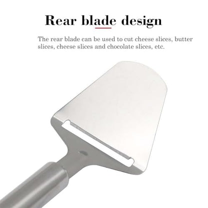 Stainless Steel Cheese Slicer for Block Cheese, Cheese Plane Cutter | No Wires to Replace • Smooth Cutting • Easy to Use • Ideal for Charcuterie Boards • Less Food Waste • Dishwasher Safe