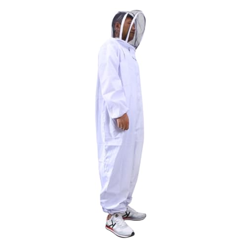 UPKOCH Beekeeping Suit Full Body Coverage and Removable Veil Professional Suit XXL