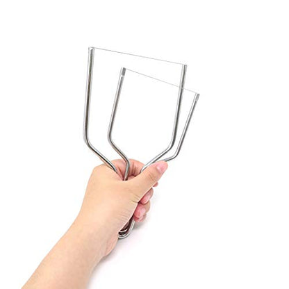 Honbay 2PCS Stainless Steel Butter Cheese Wire Cutters Slicers Knives for Kitchen (large) - size: large