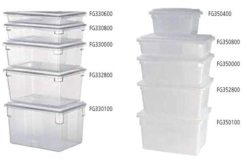 Rubbermaid Commercial Products Food Storage Box, 2.75 Gallon Capacity, White, for Restaurant/Kitchen/Cafeteria