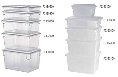 Rubbermaid Commercial Products Food Storage Box, 2.75 Gallon Capacity, White, for Restaurant/Kitchen/Cafeteria
