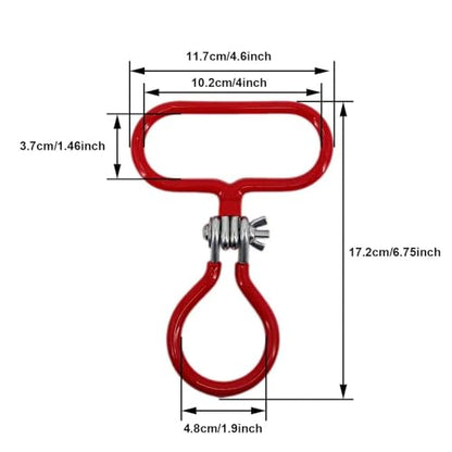 Heavy Duty Carboy Handle 2 Pack - Stainless Steel With Silicone Grip for 3/5/6/6.5 Gallon Glass Carboys - Homebrew Beer & Wine Fermenting Accessory