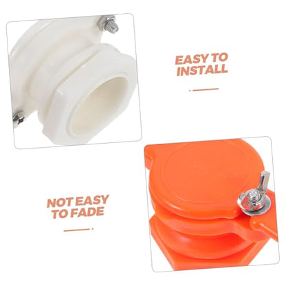 Toyvian 2pcs Plastic Honey Gate Valve for Beekeeping Efficient Honey Tool for All Scale Lightweight and Portable for Extractors and Buckets