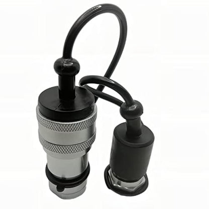 3/4" NPT ISO7241-B Hydraulic Quick Connect & Disconnect Coupler, Quick Release Coupling Set w/Dust Caps H6-63/62 - size: 1Set-IOS 7241-B 3/4 NPT
