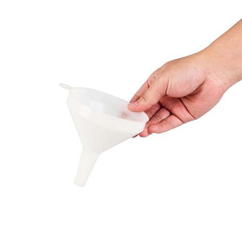 Restaurantware-Met Lux 8-ounce Plastic Funnel, 1 Plastic Funnel - Precise Spout, White Pouring Tool, Wide Spout, For Transferring Ingredients - size: 8 oz, style: Funnel