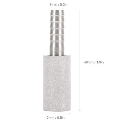 Stainless Steel Beer Carbonation Diffusion Stone, 1.9 inch Length, for Home Brewing and Aeration (0.5Micron)
