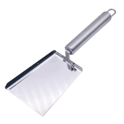 CLISPEED Stainless Steel Shovel for Beekeeping with Tail Hanging Hole Design, Efficient Cleaning Hive Tool Scraper for Case Maintenance