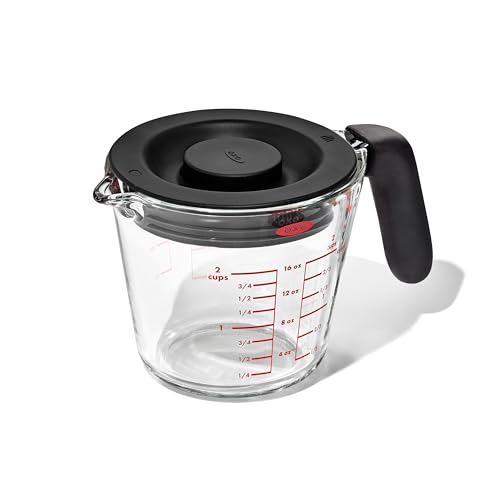 OXO Good Grips 2 Cup Glass Measuring Cup with Lid