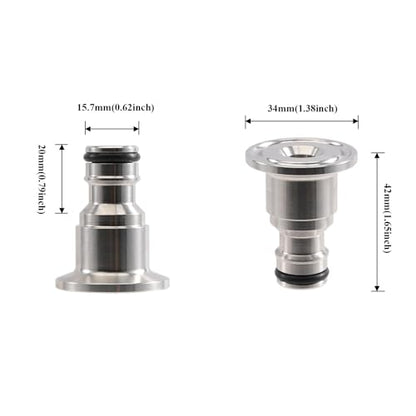 34mm TC to Garden Connector 34mm Tri Clamp Garden Adapter Stainless Steel 304 Homebrew Brewery Conical Fermenter Parts
