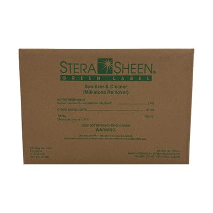 Stera Sheen Green Label Sanitizer - Cleaner and Milkstone Remover for Soft Serve, Shake Machines, Ice Makers and Commercial Equipment - By Purdy Products, 100 Count, 2 Ounce Sachets - size: 2 Ounce (Pack of 100)