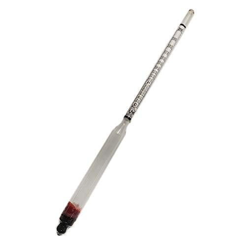 Hydrometer 0-200 Proof & Tralle Alcohol Meter Distilling Set with Case and Jar Test Liquor Moonshine Proofing Spirits Homebrew Alcohol Meter
