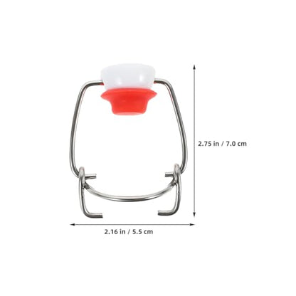 STOBAZA Swing Top Bottle Caps with Silicone Gaskets 10-Pack Airtight Leakproof Replacement Lids for Glass Beer Vinegar Oil Syrup Bottles Home Brewing and Kitchen Use