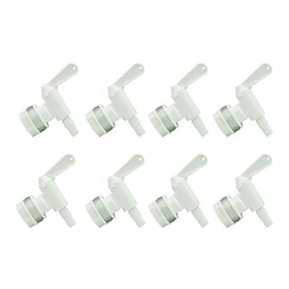 LUCKEG Plastic Bottling Bucket Spigot Valve Brand Replacement Tap for Homebrew Fermenter Bucket (Pack of 8)