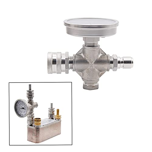 Homebrew Beer Wort Chiller 41 Plate Plate Heat Exchanger, Stainless Steel Heat Exchanger B3-14C for Floor Heating(Sensor-White Color) - size: Sensor-White Color