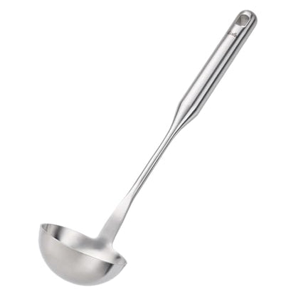 Fissler Essential Soup Ladle, 18/10 Stainless Steel Kitchen Utensil for Soups & Sauces, Ergonomic Handle, Dishwasher Safe