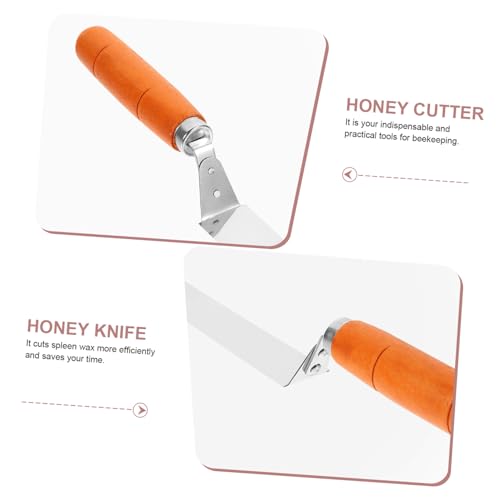 Stainless Steel Honey Extractor Uncapping Knife Beekeeping Tool Ergonomic Handle for Easy Honey Scraping and Honeycomb Removal