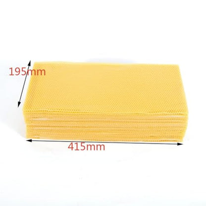 Natural Beeswax Sheets Candle Making, 100% Pure Wax Foundation Bee Hive Frames, 415x195mm, 30 Pack DIY Supplies