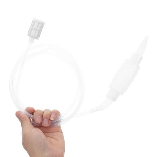 SEWACC Manual Liquid Transfer Pump with Food-grade Pvc Siphon Hose and Filter Tube 2m for Wine Brewing and Home Beer Making