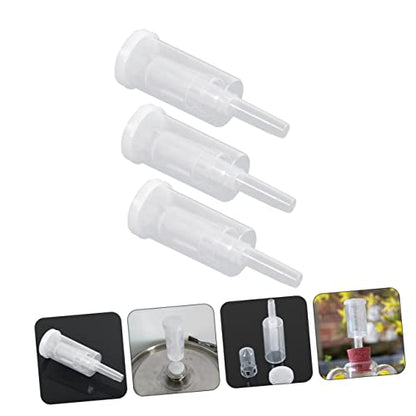 GANAZONO 3Sets Food Grade One Way Valves for Homemade Wine Fermentation Airlocks Prevent Liquid Backflow Easy to Use Wine Accessories for Kitchen Brewing