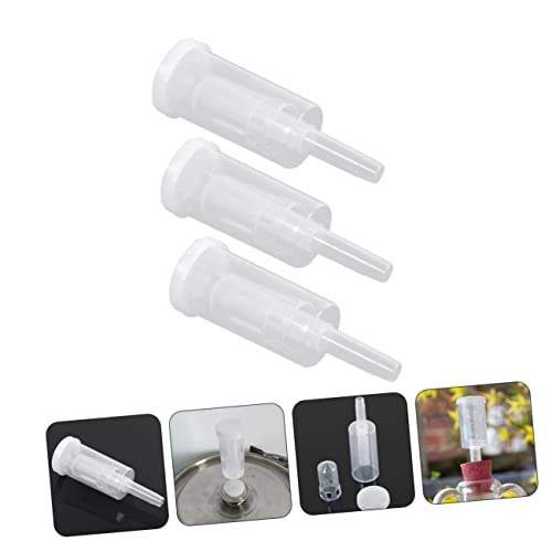 GLEAVI 3sets -Way Fermentation Valves for Homemade Wine Beer Easy to Install Prevents Oxygen Ingress for Kitchen Brewing