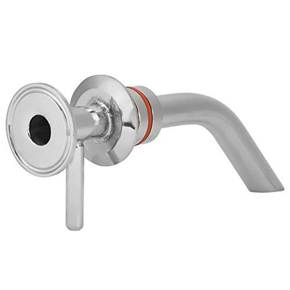 Yosoo Racking Arm Fermenter Accessories, Stainless Steel 1.5in Fermenter Racking Arm Accessories with Double O-Rings for Home Brewing