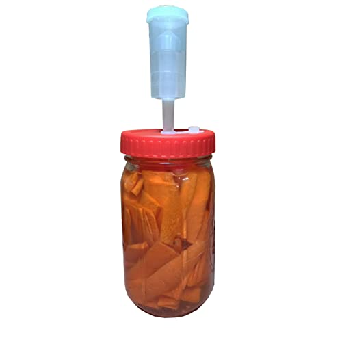 TopHomer Fermentation Lid Plastic Fermenting Lid Air Lock Fermenter Burp Lid for Making Kimchi, Ginger Carrots, Hot Sauce, Sauerkraut, Pickle(Rose red) - color: Rose Red