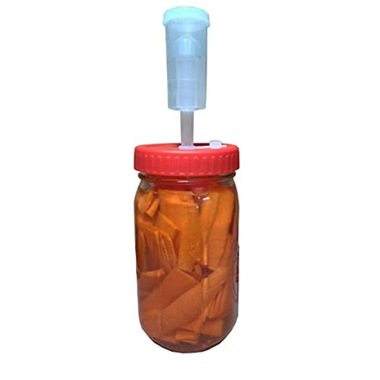 TopHomer Fermentation Lid Plastic Fermenting Lid Air Lock Fermenter Burp Lid for Making Kimchi, Ginger Carrots, Hot Sauce, Sauerkraut, Pickle(Rose red) - color: Rose Red