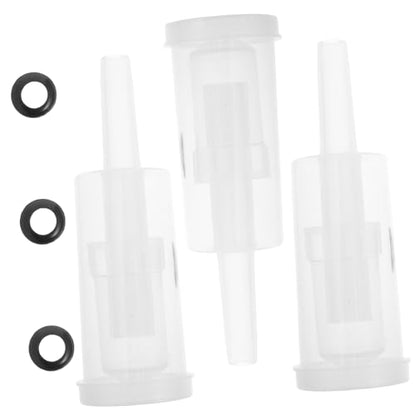 3sets Air Locks for Homemade Wine Check Valves One Way Valves for Brewing Fermenting Lightweight Easy to Replace Wine Accessory 6pcs*3