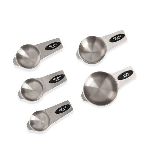 Mrs. Anderson’s Baking Magnetic Measuring Cups, 18/8 Stainless Steel, 5-Piece Set - size: 5-Piece Set, Magnetic