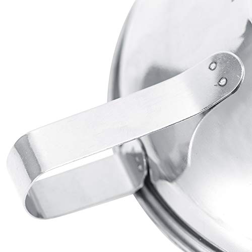 Canning Funnel with Headspace Measuremen Stainless Steel Wide Mouth Canning Funnel with Handle Small Size Kitchen Tool for Easy Filling of Jars for Home and Preserving (S) - size: S