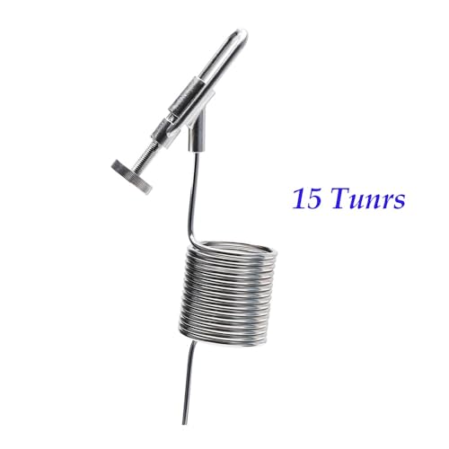 1.5" TC Sample Valve Sampling Coil 304 Stainless Steel Conical Fermenter Accessories 1pc(Sample Coil 15 Turns) - size: Sample Coil 15 Turns