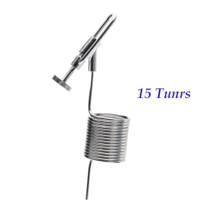 1.5" TC Sample Valve Sampling Coil 304 Stainless Steel Conical Fermenter Accessories 1pc(Sample Coil 15 Turns) - size: Sample Coil 15 Turns