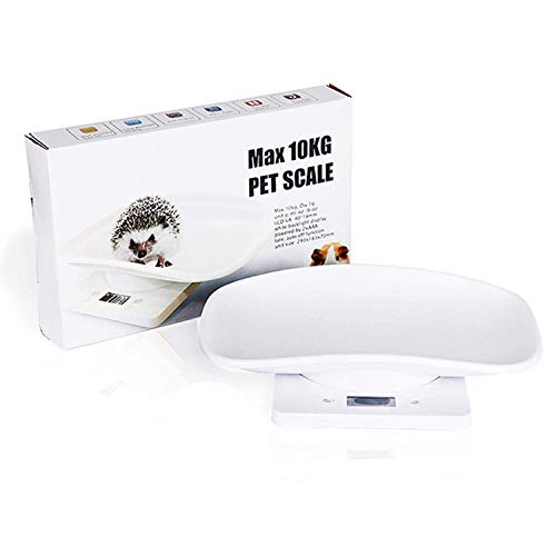 Digital Pet Scale LCD Electronic Small Animals Weighing Scale, Kitchen Food Scale, Mini Precision Grams Weight Balance Scale with g/ml/oz/lb for Pup/Cat/Hedgehog/Ferret/Hamster/Tortoise/Lizard
