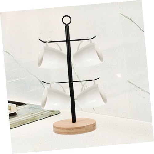 STOBAZA 1pc Cup Lid Organizer Stand Space-Saving Vertical Storage Holder for Tumblers Double Design for Easy Access and Drying Sleek Kitchen Countertop Display