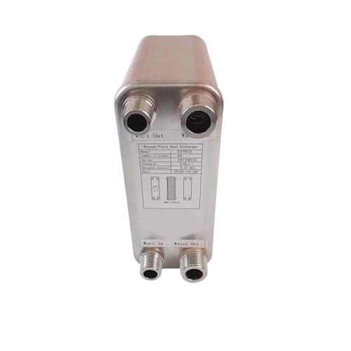 Female Thread Plate Wort Chiller Version 60 Plates Plate Heat Exchanger Water Wort Chiller Cooler 304 Stainless Steel