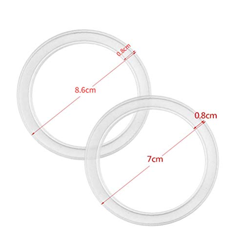 Silicone Jar Gaskets Leak Proof and Airtight 10 Pack for 70mm and 86mm Can Lids White (70mm) - size: 70mm