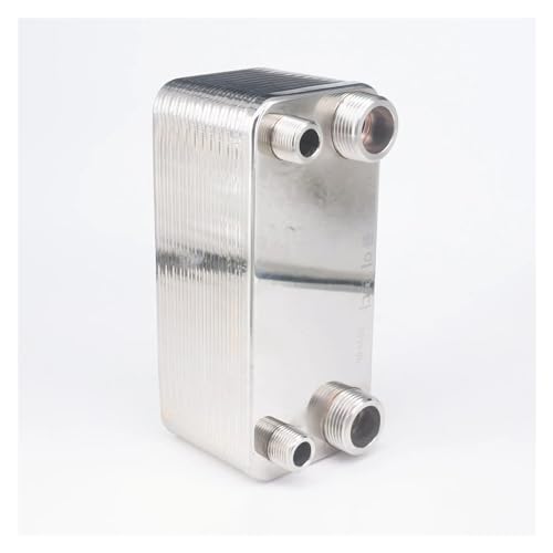24 Plates Heat Exchanger Beer Wort Chiller Cooler SUS 304 Stainless Steel for Homebrew Beer Robust Construction