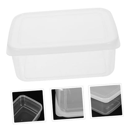 Cabilock Refrigerator Cheese Preservation Box with Lid Transparent Food Storage Container for Kitchen Bread Fruit Snack Airtight Fresh Keeping Case Compact Space Saving Design Reusable for