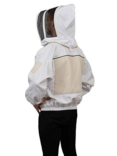 Humble Bee 331 Ventilated Beekeeping Jacket with Fencing Veil - size: Small
