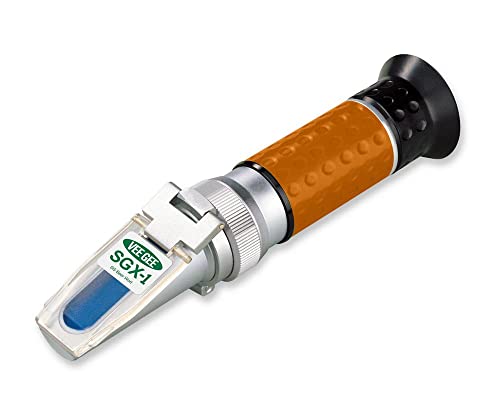 VEE GEE Scientific SGX-1 Beer Wort Brix Refractometer with ATC, 0 to 32% Brix Range, 1.000 to 1.130 Specific Gravity Range