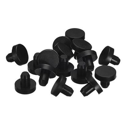 uxcell 32 Pieces Black Rubber Stopper, 6mm Plug Holes for 5.5-5.8mm/0.22-0.23" Hole - size: 5.5-5.8 mm