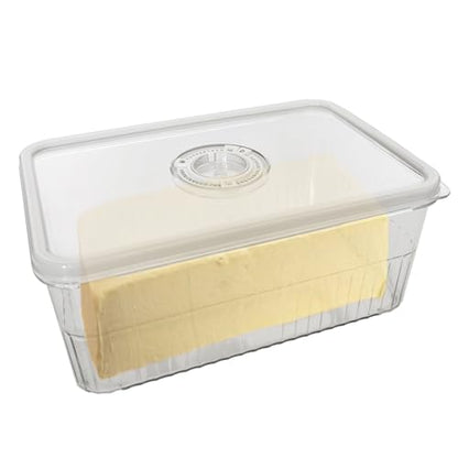 Cheese Container with Airtight Lid and Time Recording - Fridge Cheese Saver 丨NOT DISHWASHER SAFE 丨 - color: 1 PCS