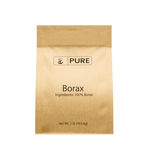PURE ORIGINAL INGREDIENTS Borax (1 lb), Multipurpose Cleaning Natural Agent, Ideal Slime Ingredient - size: 16 Ounce (Pack of 1)