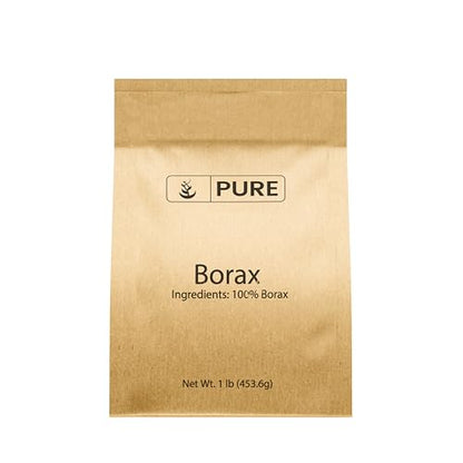 PURE ORIGINAL INGREDIENTS Borax (1 lb), Multipurpose Cleaning Natural Agent, Ideal Slime Ingredient - size: 16 Ounce (Pack of 1)