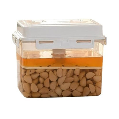 Sauerkraut Fermentation and Storage Container Stackable Foldable Kimchi Canning Pot Leakproof with Press Plate for Storing Pickled Foods, 5L Pickle Jar - size: 5L Pickle Jar