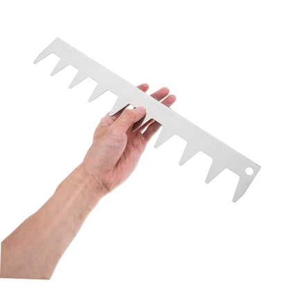 Abaodam Deck Spacer Tool for Beekeeping Beehive Frame Spacer Sturdy Stainless Steel Tool