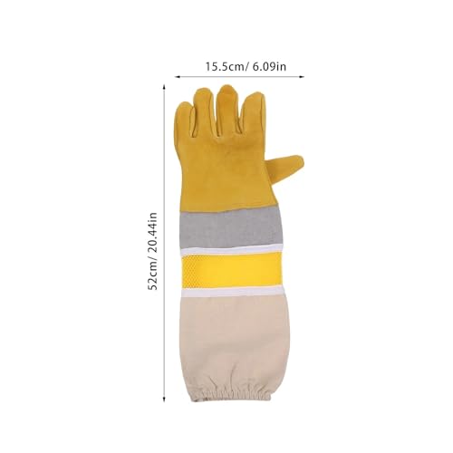 Beekeeping Gloves Beekeeping Gloves Professional Anti Protection Full Length Sleeves Elastic Cuff Dexterity Flexibility Garden for Beekeepers Protected Supplies